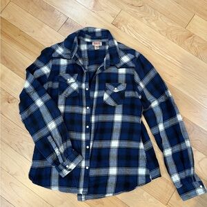 Navy Flannel Shirt